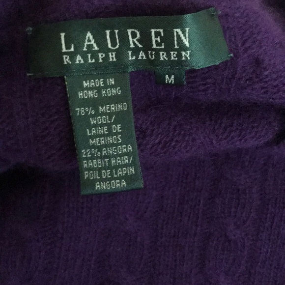 Purple Ralph Lauren Cashmere sweater - Picture 5 of 5
